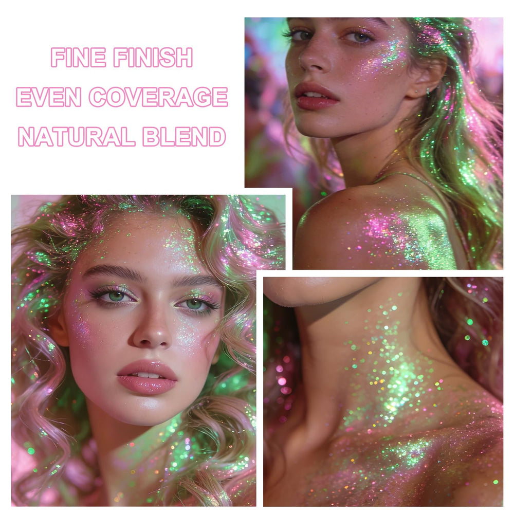 GADMLURY application on cheekbone highlighting targeted, photo-ready shimmer