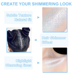 GADMLURY face shimmer on cheekbone creating subtle contouring glow