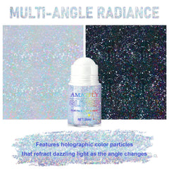 GADMLURY glitter gel applied on forearm showing even, clump‑free shimmer