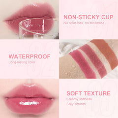 GADMLURY before and after lip visual illustrating added shine