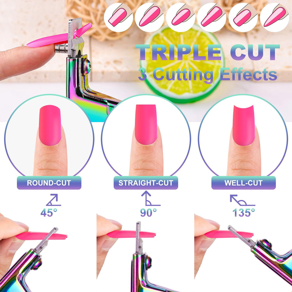 GA&EN demonstrating angle adjustment for varied nail shapes and better control