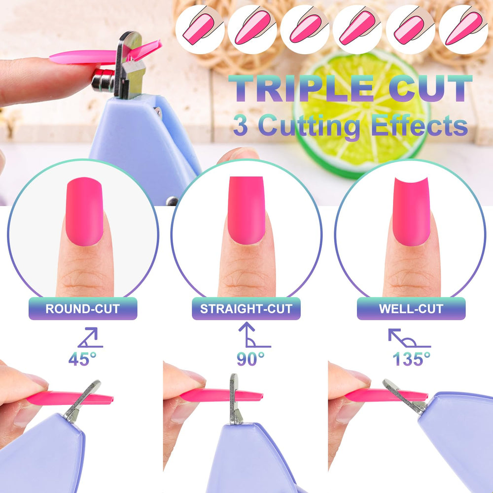 GA&EN clipper angle settings demonstration showing 45, 90, 135 degree options for shaping