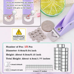 GA&EN magnetic sizers spread out to show 15-piece kit for consistent artificial nail lengths
