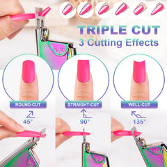 GA&EN clippers showing three angle settings for versatile shaping