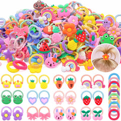 GA&EN front package showing 150-piece toddler hair tie set and variety