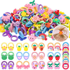 GA&EN front packaging showing 150-piece baby hair tie set with colorful display, organized for gifting