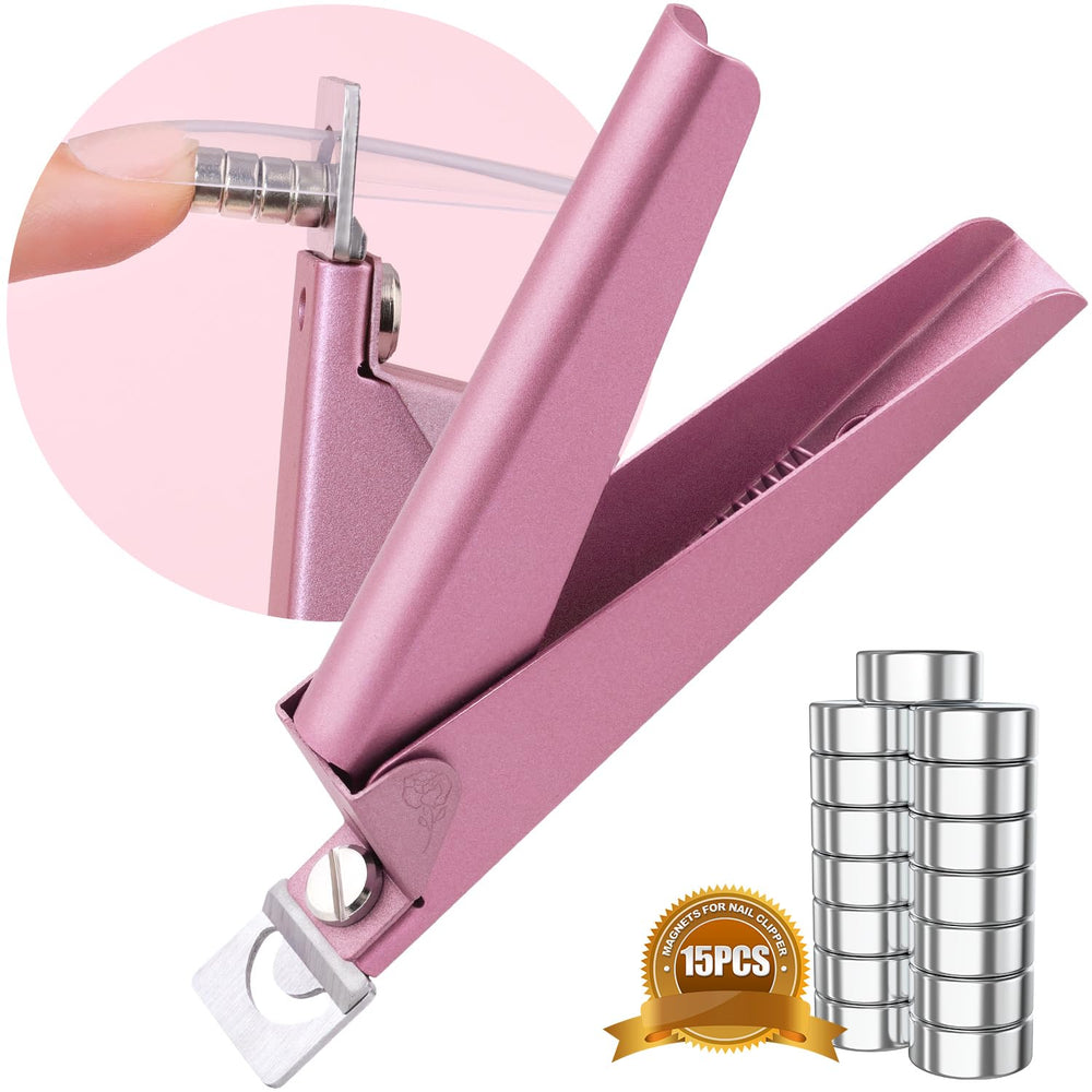 GA&EN matte pink clipper front view showing compact professional design benefit