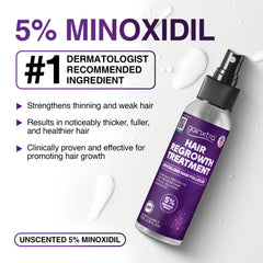 GAINXTRA label close-up highlighting minoxidil and supportive ingredients