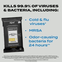 Game Face open wipe close-up displays soft compostable texture and absorbency