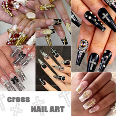 Ganepwns mixed gold and silver crosses arranged for styling inspiration and variety
