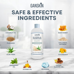 Ganskin shampoo being used by parent and child indicating family safety