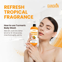 Ganskin packaging label detail showing natural ingredient transparency