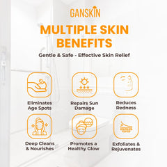 Ganskin turmeric powder ingredient shot supporting skin brightening