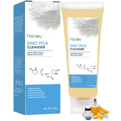 Ganskin front packaging showing zinc face wash bar and benefits