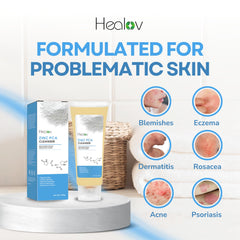 Ganskin lather in hand demonstrating rich foam and gentle cleanse