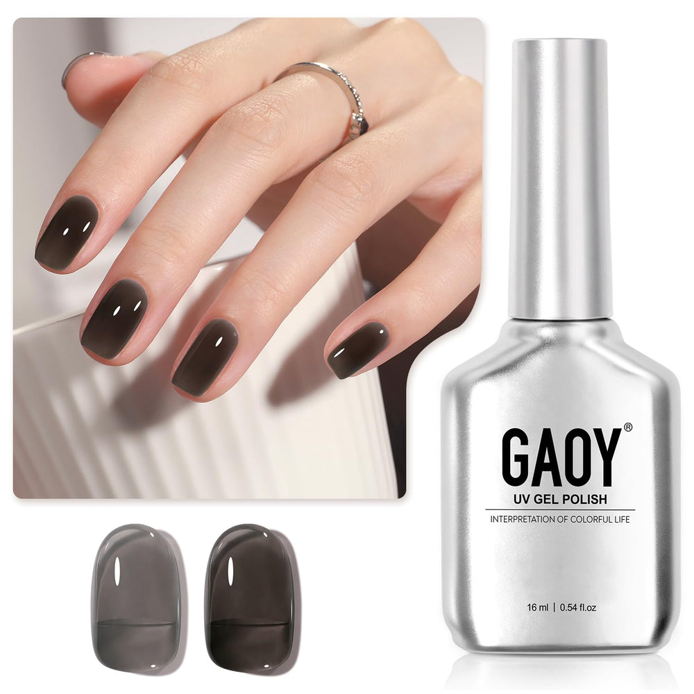 GAOY bottle front view showing shade 1724 smoked glass and 16ml volume benefit
