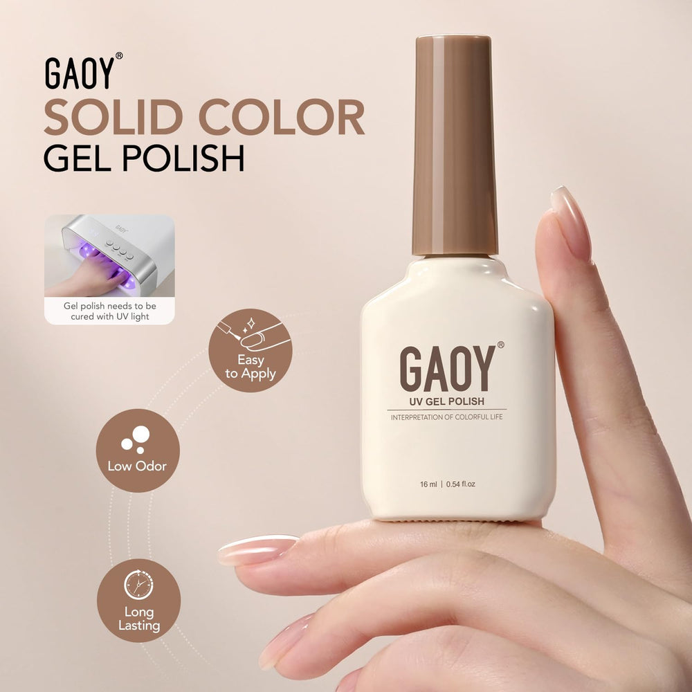 GAOY red gel texture close-up highlighting rich gloss and even finish