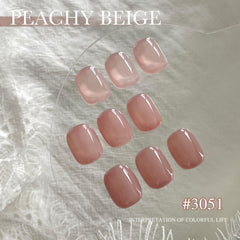GAOY in-use manicure lifestyle scene displaying natural nude look and versatility
