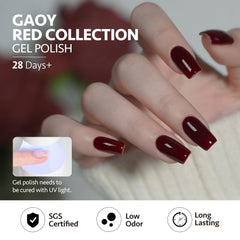 GAOY application on nails with glossy finish demonstrating long-lasting shine benefit