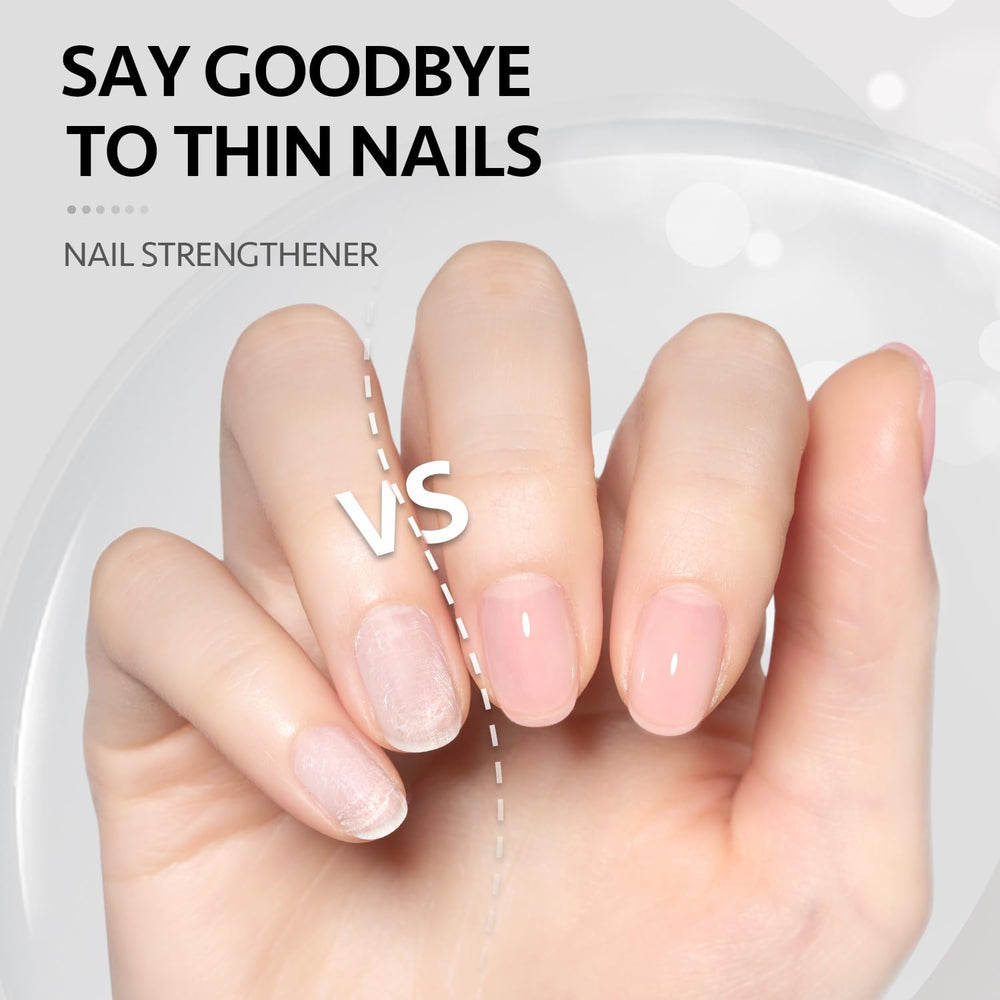 GAOY being applied to a natural nail offering strengthened nail benefit