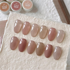 GAOY applied on model fingers closeup showing natural-looking manicure benefit