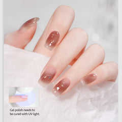 GAOY clear blooming gel texture close-up showing spreadable consistency and smooth finish