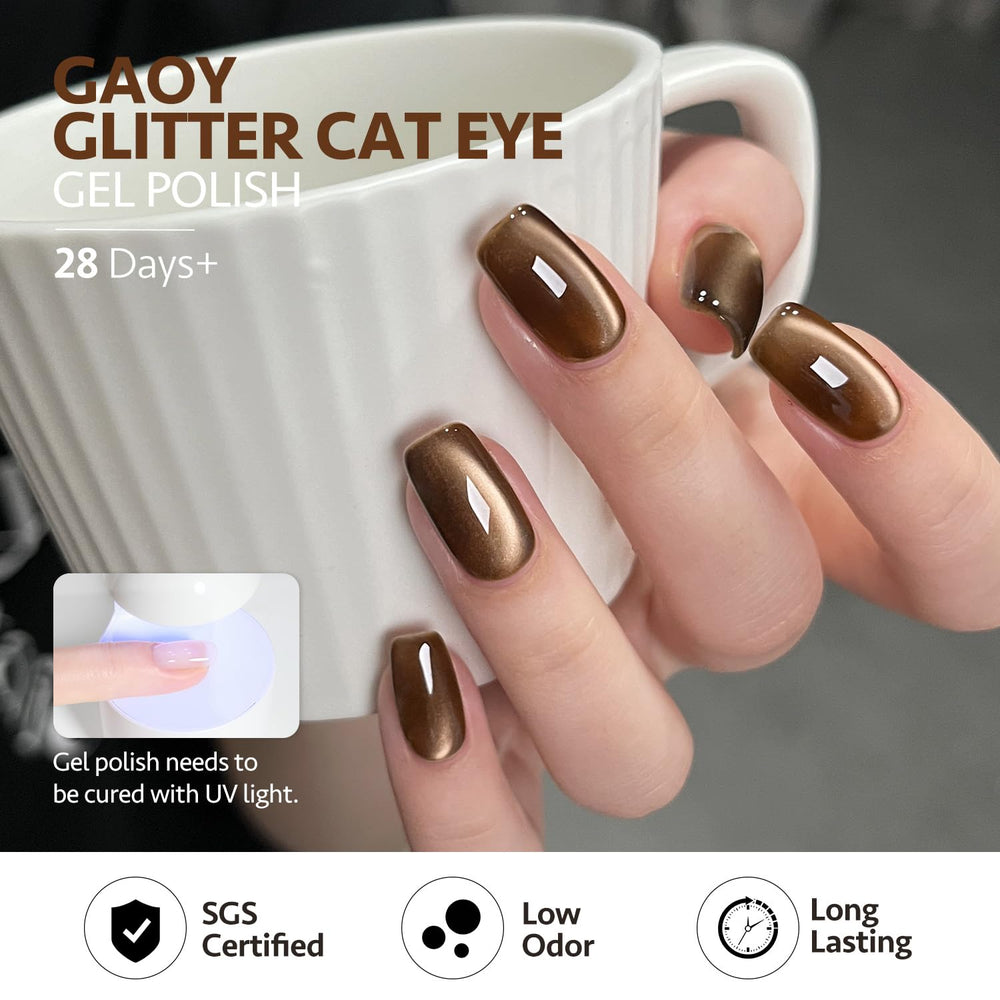 GAOY bottle label and 7.3ml volume shown for accurate product identification and convenience