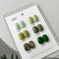 GAOY bottle label close-up displaying 7.3ml volume and color identifiers for easy selection