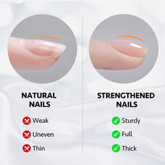 GAOY bottles held in hand to show 16ml scale and generous volume for frequent gel mani use