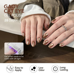 GAOY glitter gel texture close-up showing holographic sparkle for high-impact accent nails