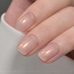 GAOY brush stroke on nail swatch showing even coverage and color enhancement benefit