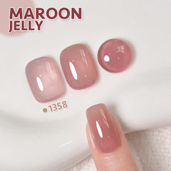GAOY gel brush stroke close-up showing jelly texture and smooth finish benefit