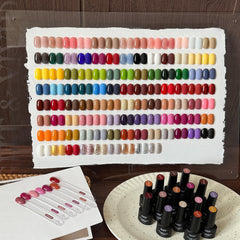 GAOY builder gel and glossy matte top coats grouped for strength and finish control
