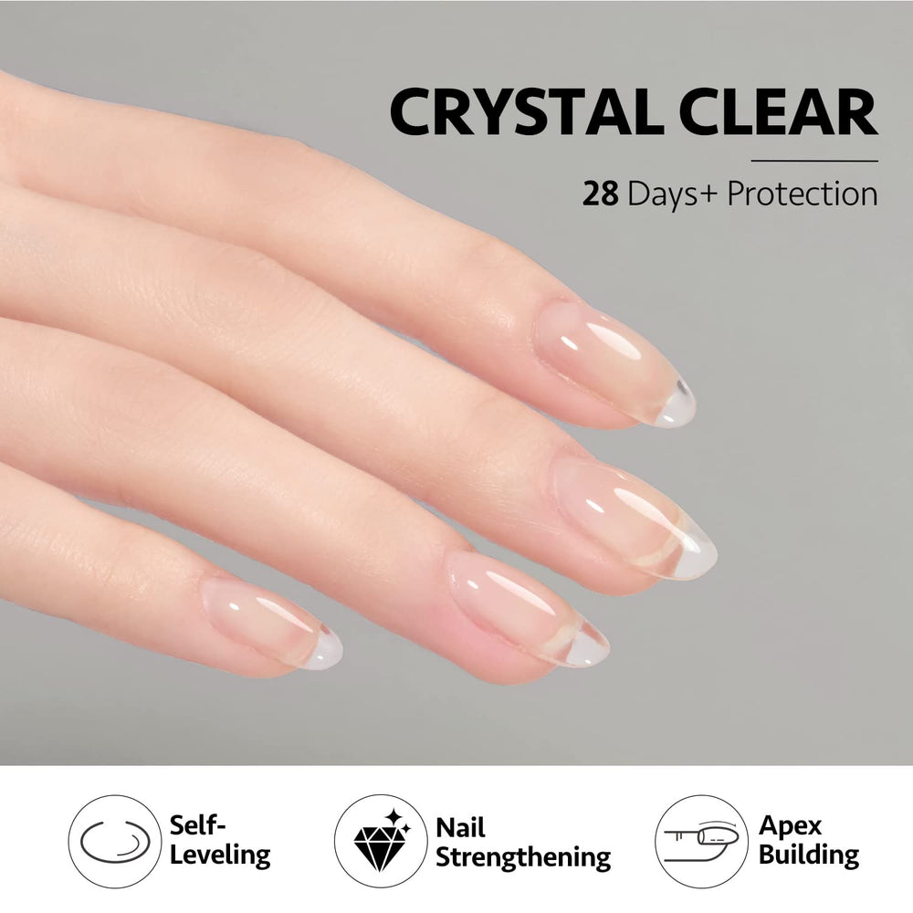 GAOY cured gel on extension showing durable finish and long-lasting wear