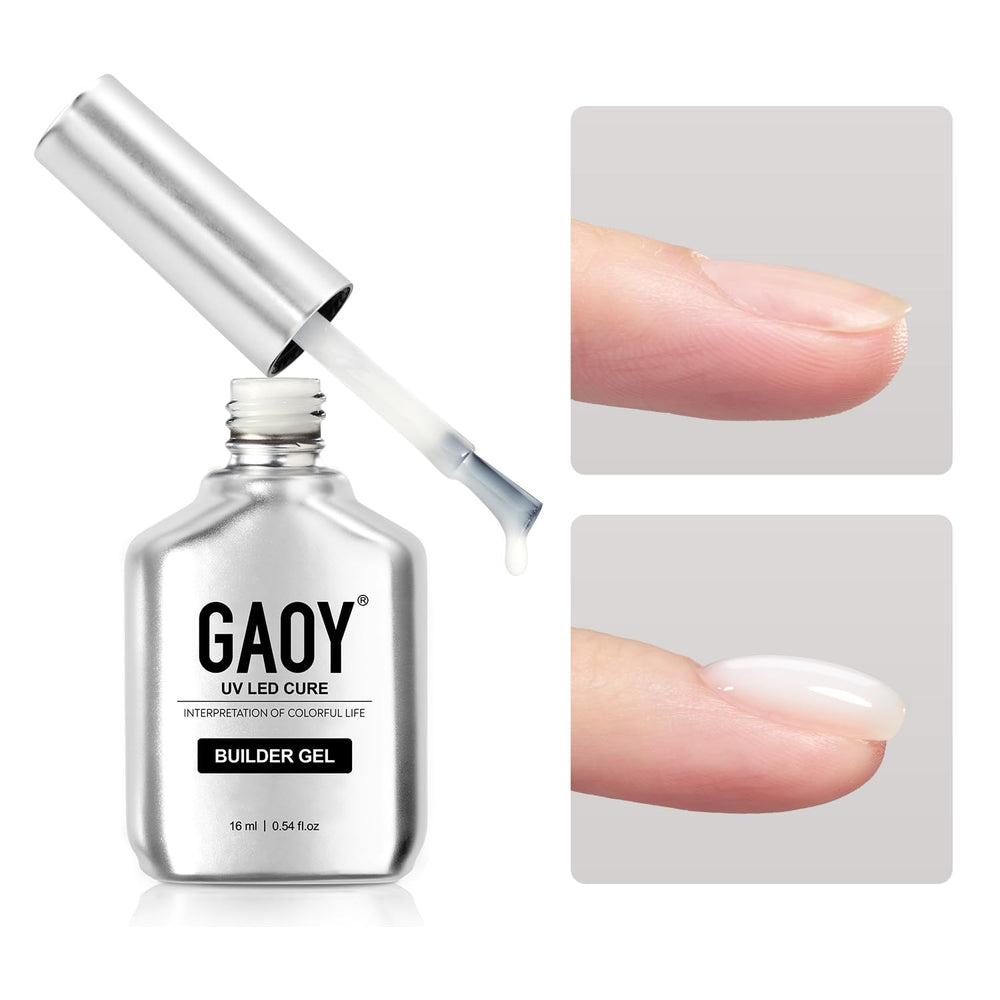 GAOY front bottle showing product and capacity, clear view with benefit of portability