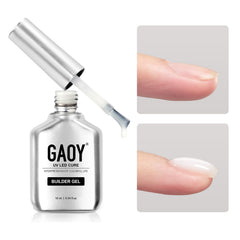 GAOY front bottle showing product and capacity, clear view with benefit of portability