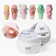 GAOY clear 3D sculpting gel front packaging showing 15g jar and label, clear product benefit