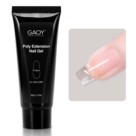 GAOY clear poly gel jar front showing product and capacity benefit