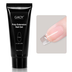 GAOY clear poly gel jar front showing product and capacity benefit