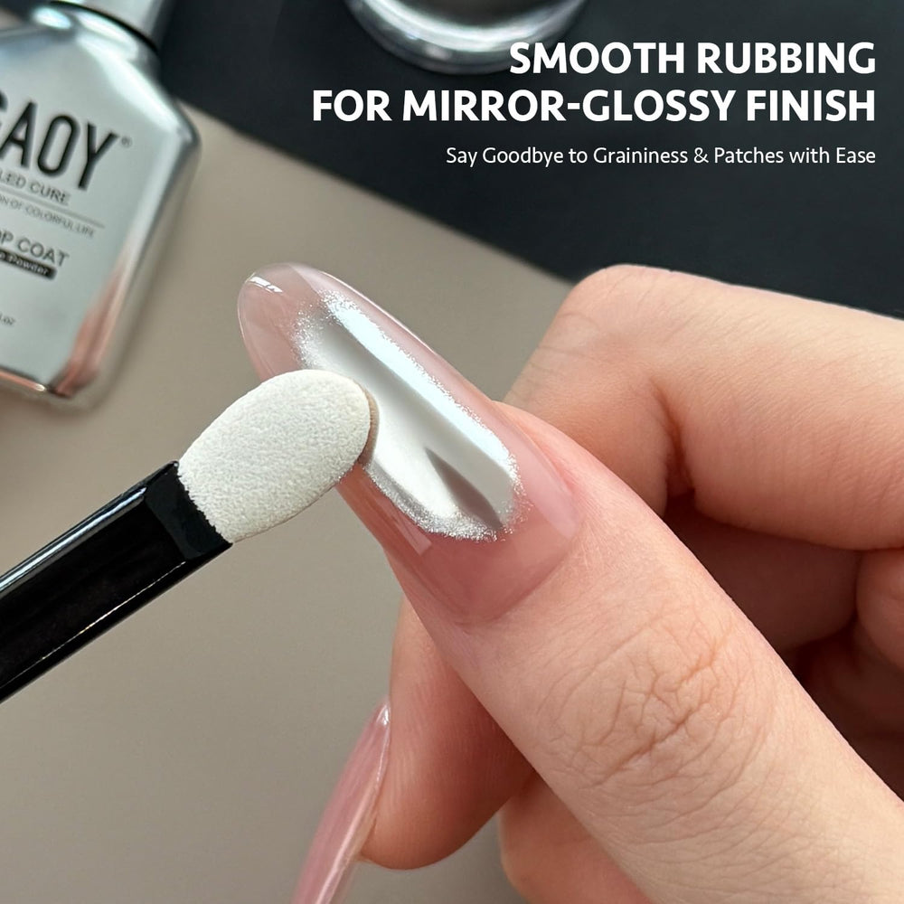 GAOY brush stroke close-up showing smooth gel texture and even spread benefit