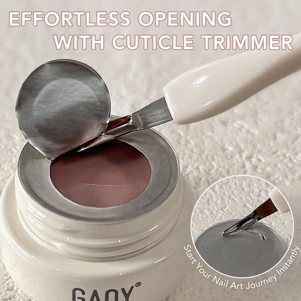 GAOY close-up of gel texture highlighting sheer shimmer and buildable finish