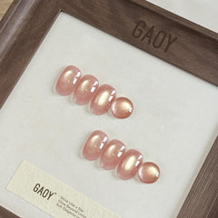 GAOY brush stroke close-up showing jelly texture and holographic glitter