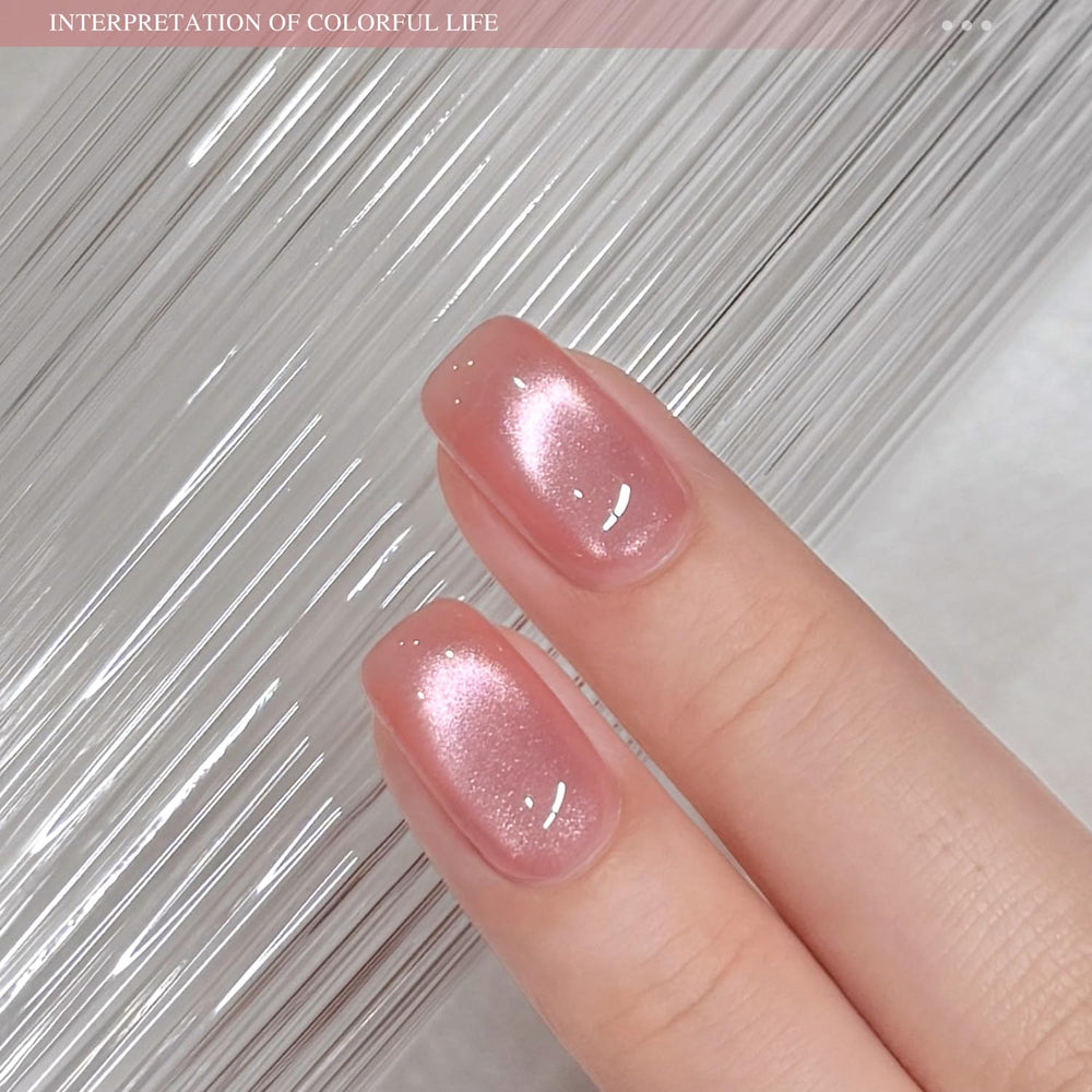 GAOY brush applying cotton candy gel, demonstrating smooth coverage and rich pigment