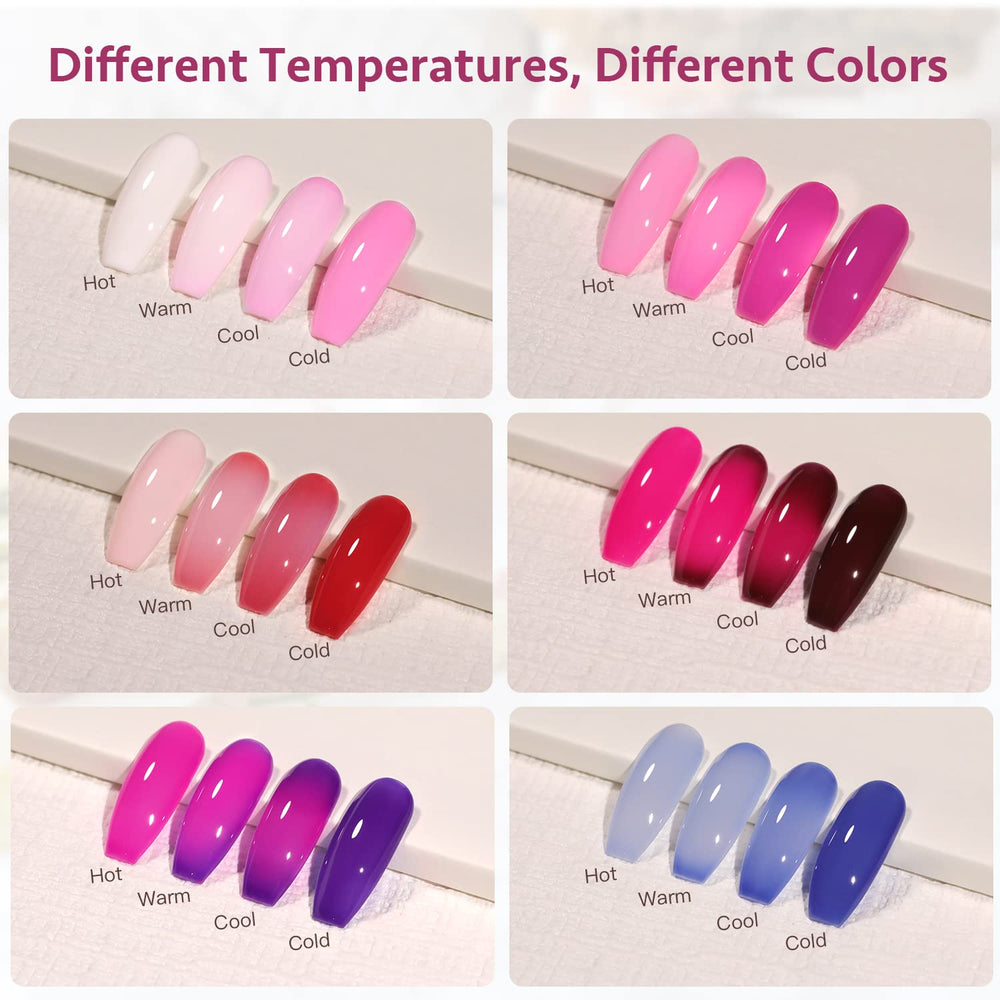 GAOY color swatch fan showing red pink purple shifts for design ideas