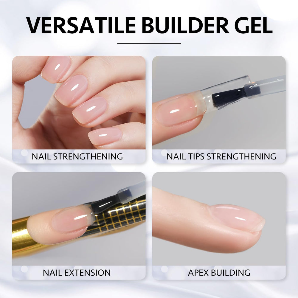 GAOY cured nail under UV lamp showing quick curing and durable glossy finish