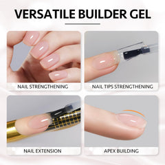 GAOY cured nails close-up showing arch, durability, and glossy finish