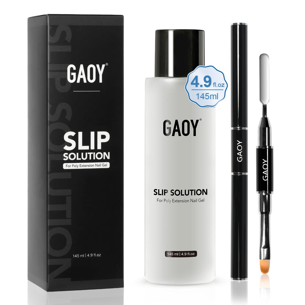 GAOY front bottle and brush showing product set and easy handling benefit