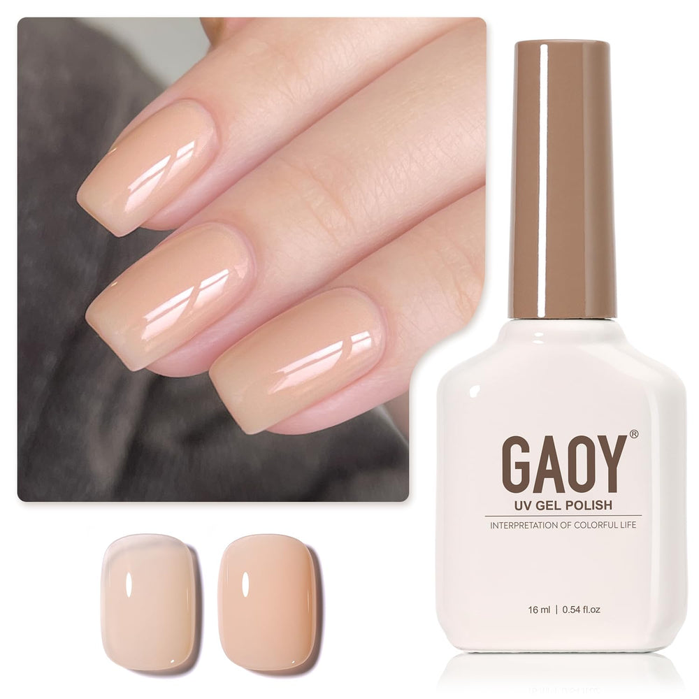 GAOY front bottle showing 16ml Bright Nude and easy application benefit