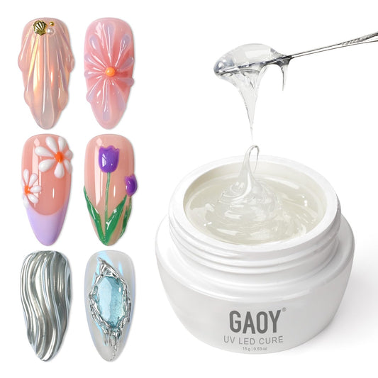 GAOY front jar shot showing label and 15g size, highlights professional finish