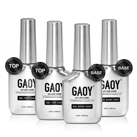 GAOY front packaging showing four 16ml bottles and chrome finish for professional presentation